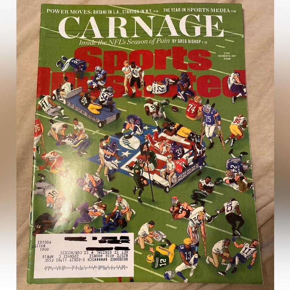 Sports Illustrated Magazine Dec 2017 - Carnage - Inside The NFL’s Season Of Pain
